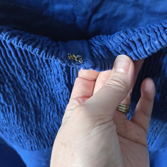 Lilly Pulitzer Isleen Blue Skirted Cotton Romper Womens Size 16 NWOT - Picture 6 of 14